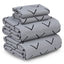 Grey Minimalist Arrow Print Bedsheet Set